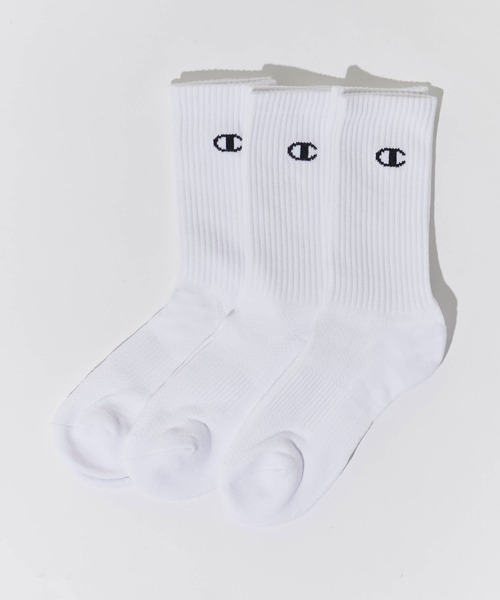 Champion(チャンピオン)の「Champion/チャンピオン 3P MIDDLE SOCKS 3点セット ソックス(ソックス/靴下・メンズ・ホワイト/ブラック・25/23)」の17枚目の写真