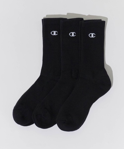 Champion(チャンピオン)の「Champion/チャンピオン 3P MIDDLE SOCKS 3点セット ソックス(ソックス/靴下・メンズ・ホワイト/ブラック・25/23)」の18枚目の写真