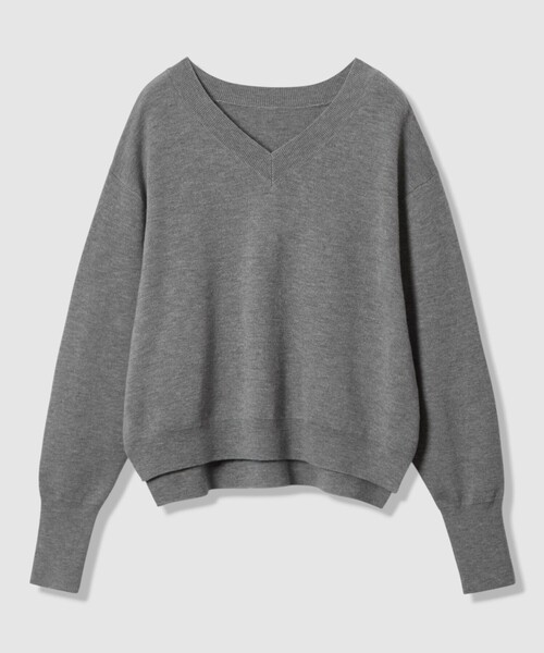 ウールスムース2WAYネックプルオーバー（ニット/セーター