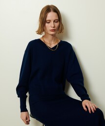 allureville | ウールスムース2WAYネックプルオーバー(ニット/セーター)