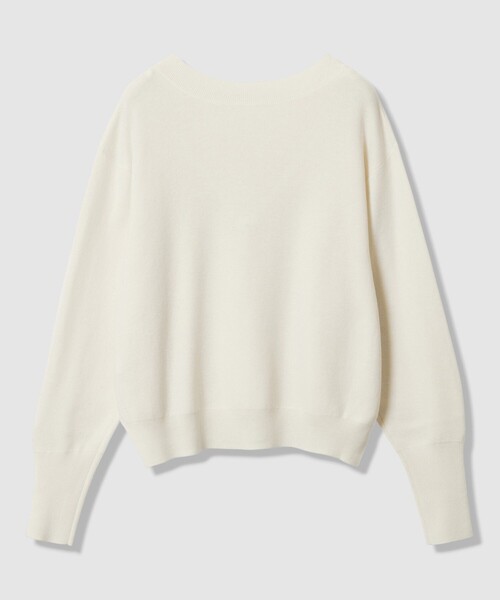 allureville（アルアバイル）の「ウールスムース2WAYネックプルオーバー（ニット/セーター・レディース・ミント/ダークブラウン/オフホワイト/ライトイエロー/グレー系その他/ネイビー・2）」の19枚目の写真