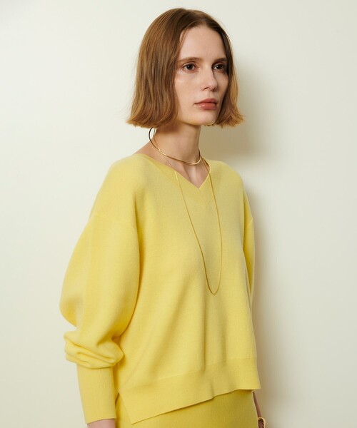 ウールスムース2WAYネックプルオーバー（ニット/セーター