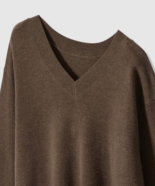 ウールスムース2WAYネックプルオーバー（ニット/セーター