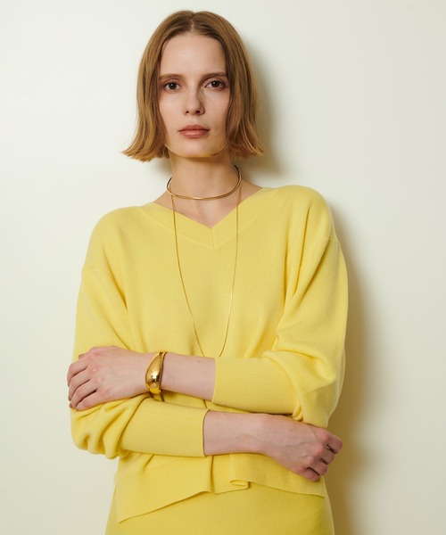 ウールスムース2WAYネックプルオーバー（ニット/セーター