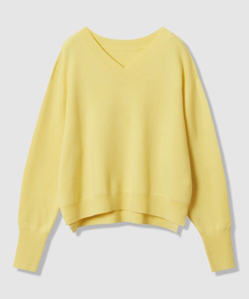 allureville（アルアバイル）の「ウールスムース2WAYネックプルオーバー（ニット/セーター・レディース・ミント/ダークブラウン/オフホワイト/ライトイエロー/グレー系その他/ネイビー・2）」の12枚目の写真