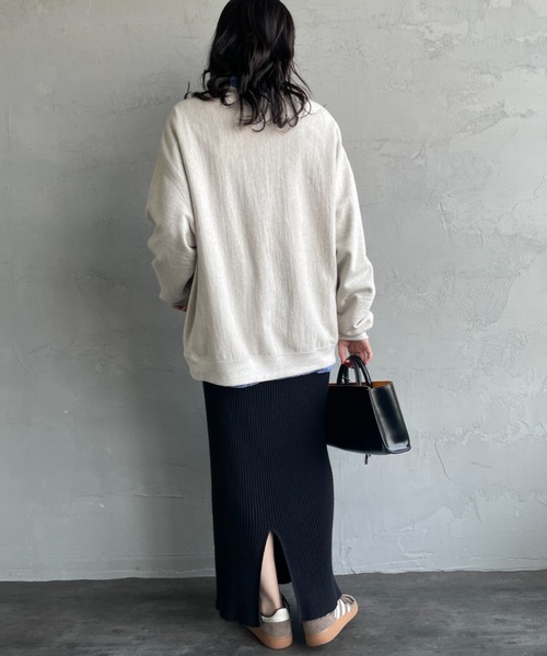 AMERICANA（アメリカーナ）の「[Americana/アメリカーナ] カレッジプリント クルーネックスウェット（スウェット・レディース・グレイッシュベージュ/ダークブラウン/オートミール・M）」の20枚目の写真