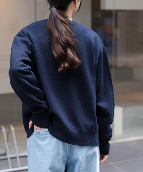 FORK&SPOON(フォークアンドスプーン)の「FORK&SPOON ミラノリブクルーネックカーディガン(カーディガン/ボレロ・レディース・アイボリー/ブラック/ネイビー/レッド・1)」の16枚目の写真