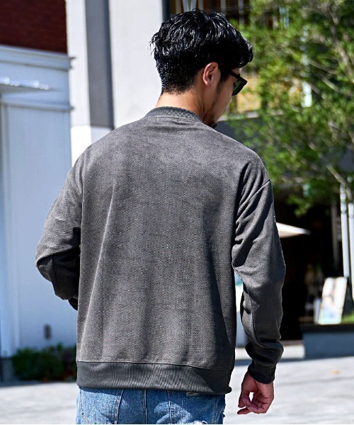SILVER BULLET(シルバーバレット)の「『LOUIS CHAVLON /ルイシャブロン』カルゼスウェード刺繍スウェット(スウェット・メンズ・ブラック系1/アイボリー・L/LL/M)」の8枚目の写真