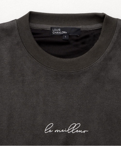 SILVER BULLET(シルバーバレット)の「『LOUIS CHAVLON /ルイシャブロン』カルゼスウェード刺繍スウェット(スウェット・メンズ・ブラック系1/アイボリー・L/LL/M)」の11枚目の写真