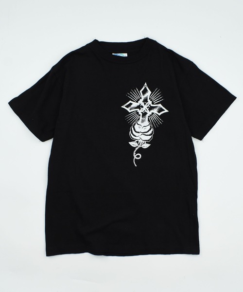 VINTAGE(ヴィンテージ)の「【USED】90’s デッドストック TOUR CHAMP “Christ” アート Tシャツ(Tシャツ/カットソー・メンズ・ブラック・MEDIUM)」の2枚目の写真