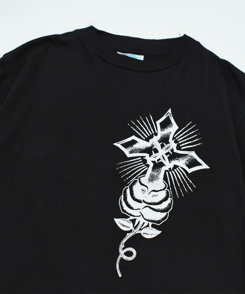 VINTAGE(ヴィンテージ)の「【USED】90’s デッドストック TOUR CHAMP “Christ” アート Tシャツ(Tシャツ/カットソー・メンズ・ブラック・MEDIUM)」の3枚目の写真