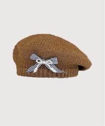 LA POMME petit(|~Ev`)Pearl Fluffy Knit Beret(n`O/x[X)