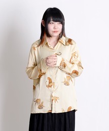 豹柄長袖シャツ ブラウス 大人カジュアル