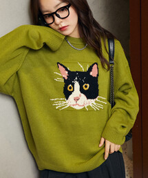 メンズのニット/セーター（グリーン・カーキ/緑色系）ファッション通販