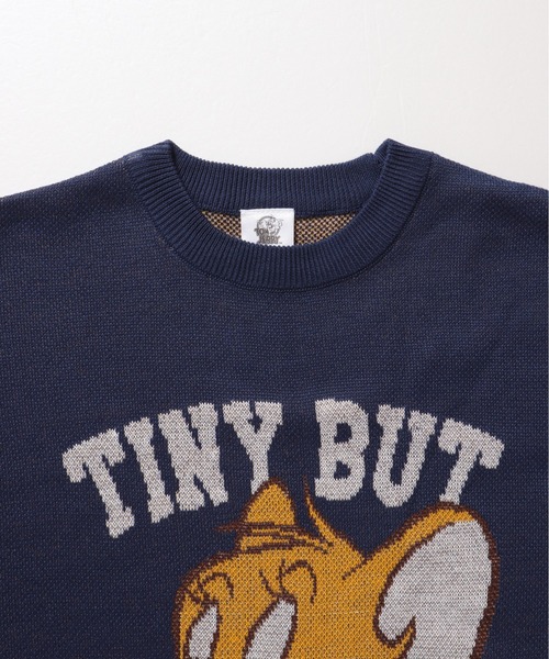Tom&Jerry(トムアンドジェリー)の「【TOM & JERRY/トムとジェリー】ジャガードクルーネックニット(ニット/セーター・レディース・グレー/ネイビー/オレンジ/グリーン・MEDIUM/LARGE)」の12枚目の写真