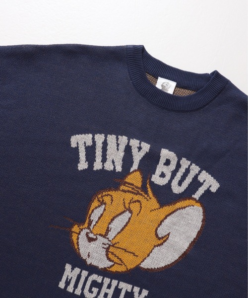 Tom&Jerry(トムアンドジェリー)の「【TOM & JERRY/トムとジェリー】ジャガードクルーネックニット(ニット/セーター・レディース・グレー/ネイビー/オレンジ/グリーン・MEDIUM/LARGE)」の13枚目の写真