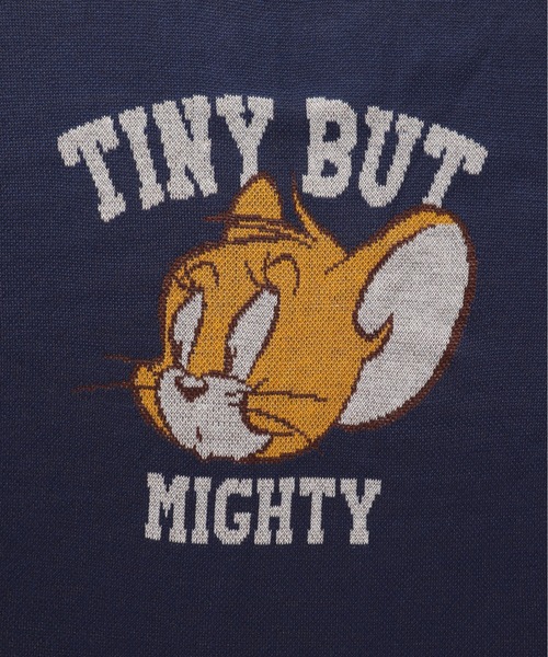 Tom&Jerry(トムアンドジェリー)の「【TOM & JERRY/トムとジェリー】ジャガードクルーネックニット(ニット/セーター・レディース・グレー/ネイビー/オレンジ/グリーン・MEDIUM/LARGE)」の14枚目の写真