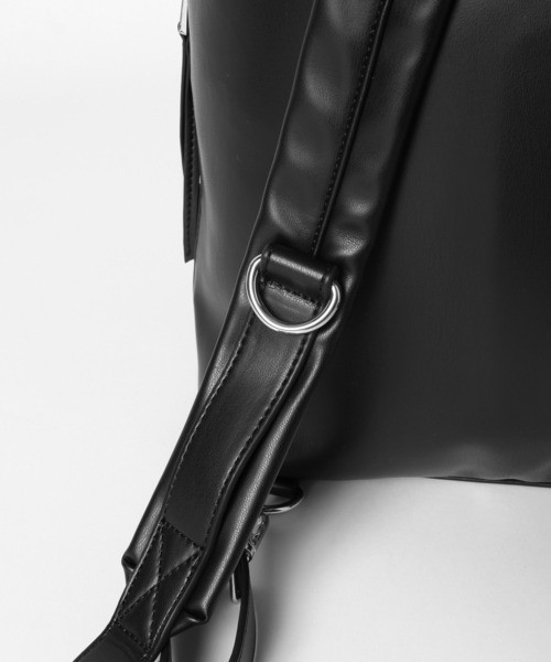 HARE（ハレ）の「レザーナップサック(HARE)（バックパック/リュック・メンズ・ブラック・FREE）」の12枚目の写真