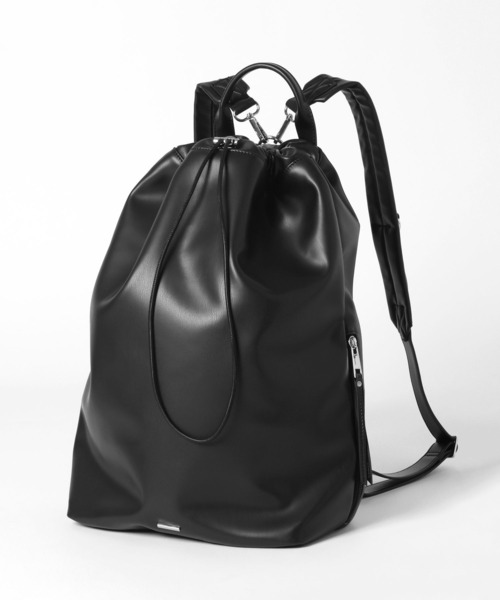 HARE（ハレ）の「レザーナップサック(HARE)（バックパック/リュック・メンズ・ブラック・FREE）」の22枚目の写真
