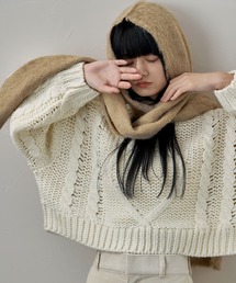 etoll. | モヘアタッチフードマフラー(マフラー)