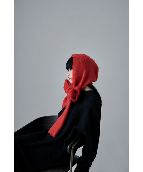 モヘアタッチフードマフラー（マフラー）｜etoll.（エトル）の