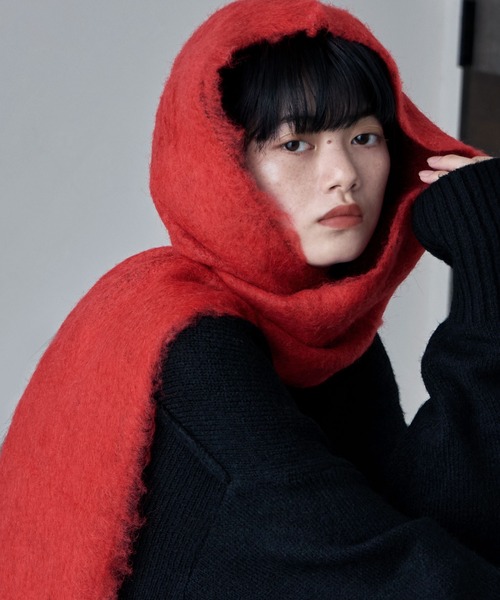 モヘアタッチフードマフラー（マフラー）｜etoll.（エトル）の