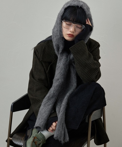 モヘアタッチフードマフラー（マフラー）｜etoll.（エトル）の