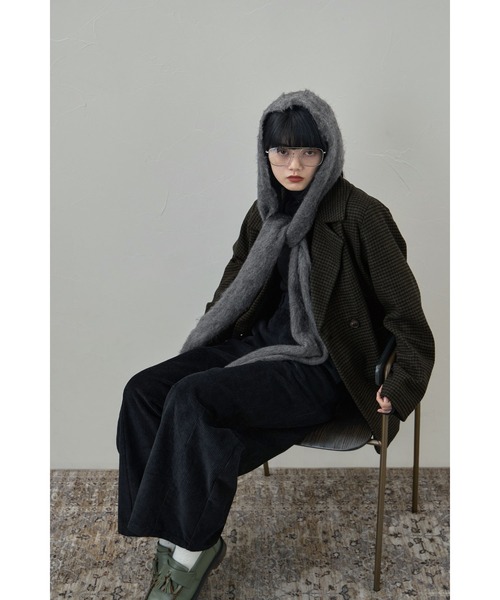 モヘアタッチフードマフラー（マフラー）｜etoll.（エトル）の