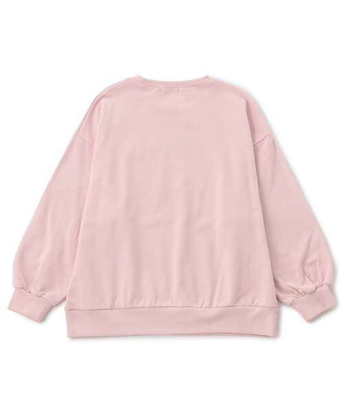 algy（アルジー）の「りぼんロゴBIGトレーナー（スウェット・キッズ・ピンク/グレー/オフホワイト・XX-SMALL/X-SMALL/SMALL/MEDIUM）」の6枚目の写真