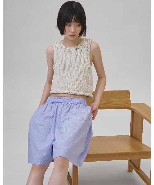 TODAYFUL(トゥデイフル)の「Hand Knit Vest(ベスト・レディース・ベビーピンク/ブラック/オフホワイト・FREE)」の19枚目の写真
