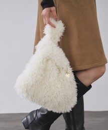 OPAQUE.CLIP | ラム風フェイクファーハンドバッグ(ハンドバッグ)