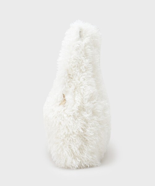 OPAQUE.CLIP（オペークドットクリップ）の「ラム風フェイクファーハンドバッグ（ハンドバッグ・レディース・ブラック/ブラウン系/オフホワイト・00）」の18枚目の写真