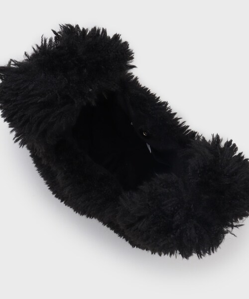 OPAQUE.CLIP（オペークドットクリップ）の「ラム風フェイクファーハンドバッグ（ハンドバッグ・レディース・ブラック/ブラウン系/オフホワイト・00）」の22枚目の写真