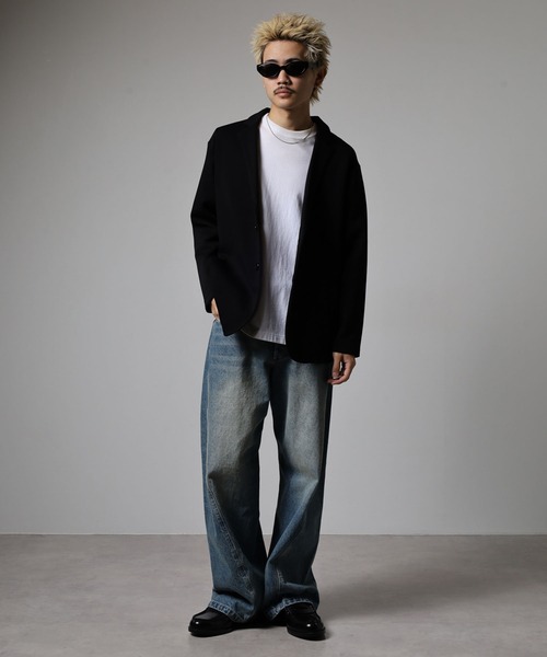 FUNALIVE（ファンアライブ）の「ATU　カノコWFテーラードジャケット（テーラードジャケット・メンズ・ネイビー/キャメル/ブラック・M/L/XL）」の12枚目の写真