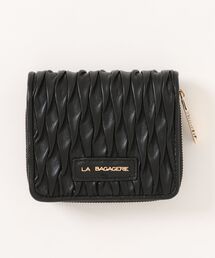 LA BAGAGERIE（ラバガジェリー）の「シープレザープリーツ加工二つ折り財布（財布）」