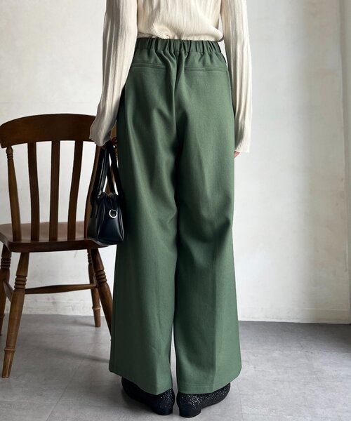 Chez toi（シェトワ）の「【静電気防止】サイドボタンタックパンツ（その他パンツ・レディース・ベージュ/ブルー/グレー/グリーン・FREE）」の20枚目の写真