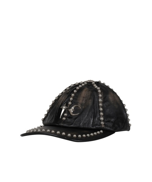 STUDDED WASHED LEATHER CAP（キャップ）｜Thug Club（サグクラブ）の