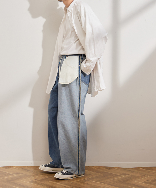 追加》《別注》【INSCRIRE*LEE*LESSAGE】COWBOY/RIDERSPANTS：デニム