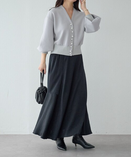 BEARDSLEY（ビアズリー）の「バックマーメイドスカート（スカート・レディース・ブラック/モカ・1/0）」の5枚目の写真