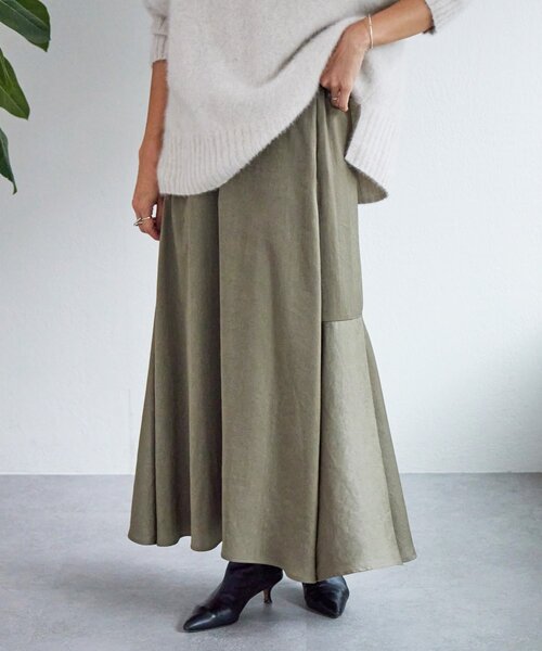 BEARDSLEY（ビアズリー）の「バックマーメイドスカート（スカート・レディース・ブラック/モカ・1/0）」の17枚目の写真