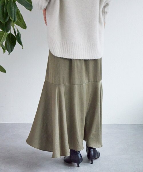 BEARDSLEY（ビアズリー）の「バックマーメイドスカート（スカート・レディース・ブラック/モカ・1/0）」の18枚目の写真