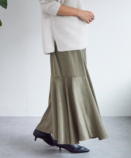 BEARDSLEY（ビアズリー）の「バックマーメイドスカート（スカート・レディース・ブラック/モカ・1/0）」の19枚目の写真