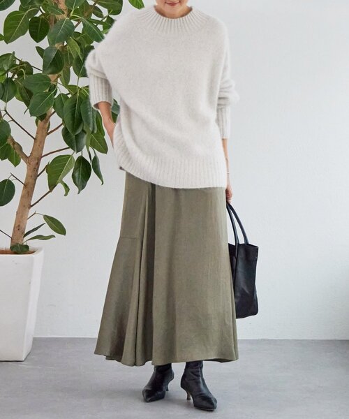 BEARDSLEY（ビアズリー）の「バックマーメイドスカート（スカート・レディース・ブラック/モカ・1/0）」の20枚目の写真