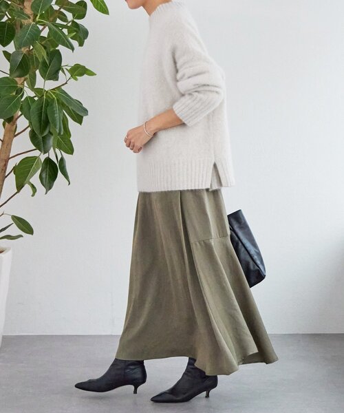 BEARDSLEY（ビアズリー）の「バックマーメイドスカート（スカート・レディース・ブラック/モカ・1/0）」の21枚目の写真