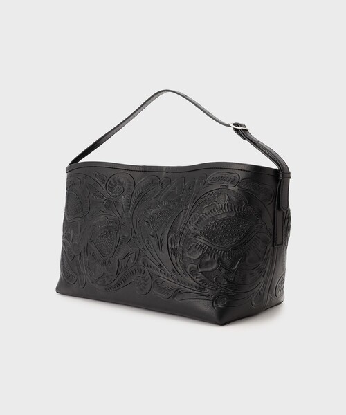 CARVING TRIBES（カービングトライブス）の「Handle SquareBag（ハンドバッグ・レディース・ブラック/ブラウン系その他2・FREE）」の7枚目の写真