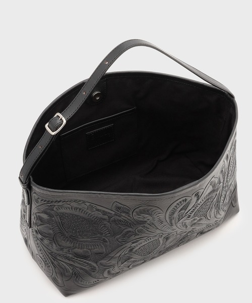 CARVING TRIBES（カービングトライブス）の「Handle SquareBag（ハンドバッグ・レディース・ブラック/ブラウン系その他2・FREE）」の6枚目の写真