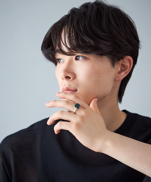 Jouete（ジュエッテ）の「[ジェム] リング グリーンジャスパー（リング・レディース・シルバー・#17/#15/#13/#11/#9）」の7枚目の写真