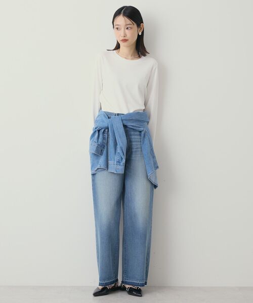 AMERICAN HOLIC（アメリカンホリック）の「クルーネックロングプルオーバー（Tシャツ/カットソー・レディース・ブラック/サックスブルー/オフホワイト/ネイビー/その他7・M/L）」の13枚目の写真