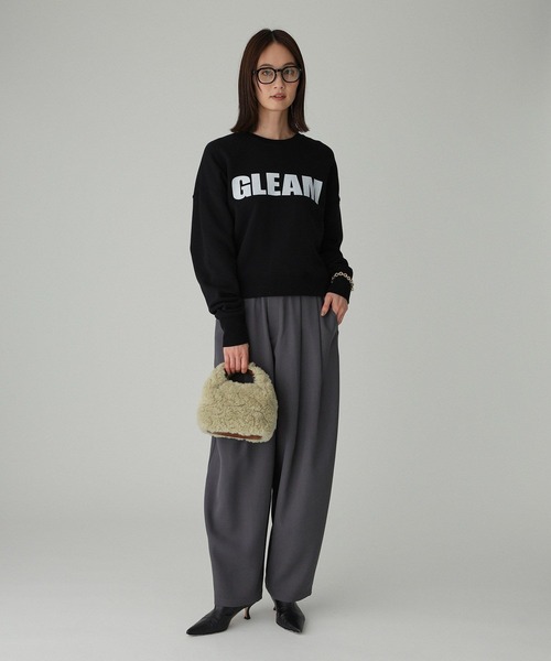 BABYLONE（バビロン）の「【柳橋唯さん×81BRANCAコラボアイテム】ロゴスウェット（Tシャツ/カットソー・レディース・ボルドー/グレー/ブラック・フリー）」の7枚目の写真