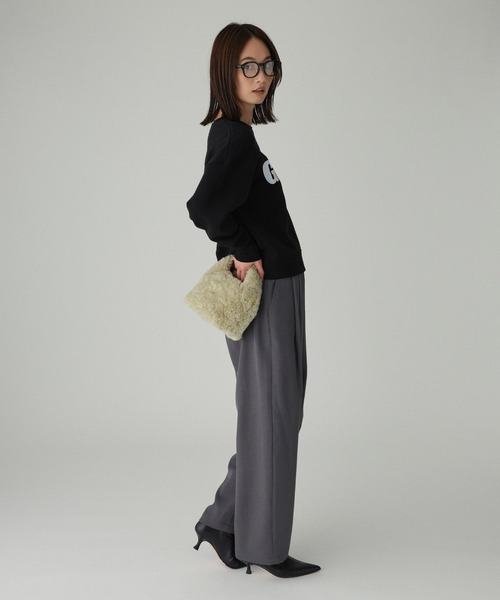 BABYLONE（バビロン）の「【柳橋唯さん×81BRANCAコラボアイテム】ロゴスウェット（Tシャツ/カットソー・レディース・ボルドー/グレー/ブラック・フリー）」の8枚目の写真